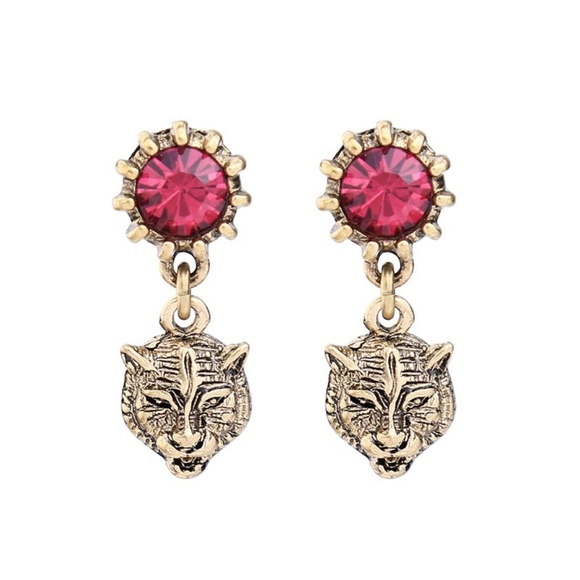 Fairy Boutique Jewelry - Tiger Retro Ruby Earrings